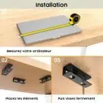 Support Ordinateur Portable Sous Bureau - My Store